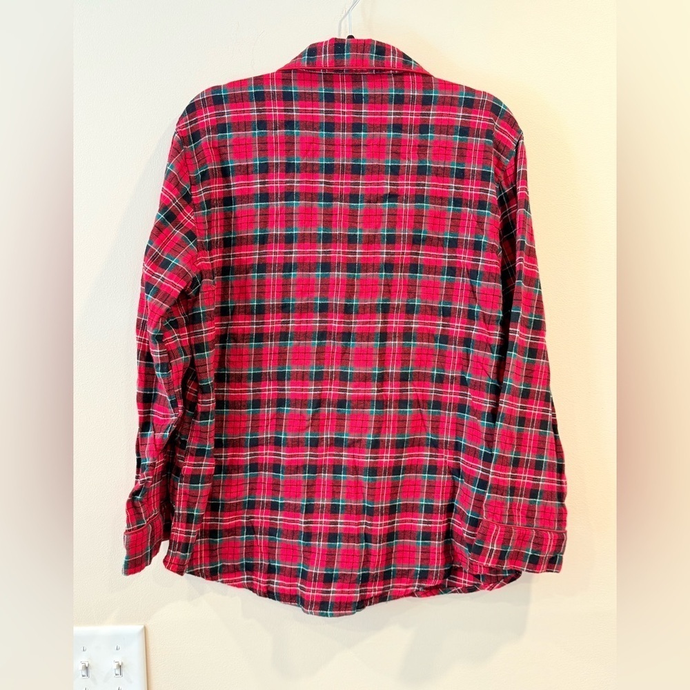 🔥Lauren Ralph Lauren Red and Green Plaid Button-Up Shirt🔥 - Picture 2 of 7